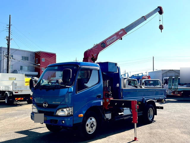 HINO Dutro Truck (With 3 Steps Of Cranes) TKG-XZU650M 2018 163,227km