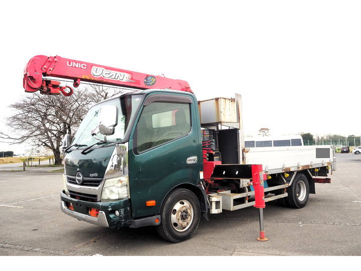 HINO Dutro Truck (With 3 Steps Of Cranes) SKG-XZU710M 2011 577,342km