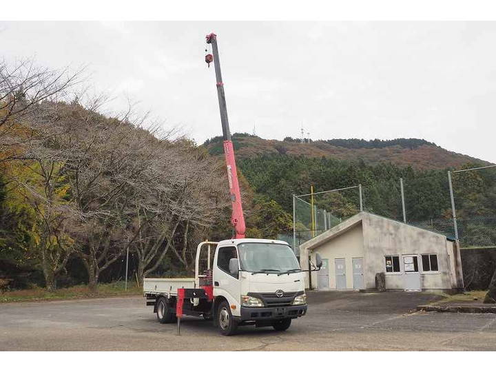 HINO Dutro Truck (With 3 Steps Of Cranes) TKG-XZU650M 2012 57,557km