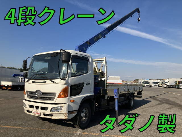 HINO Ranger Truck (With 4 Steps Of Cranes) TKG-FC9JKAA 2013 285,282km