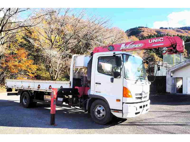 HINO Ranger Truck (With 4 Steps Of Cranes) TKG-FC9JKAA 2012 22,117km