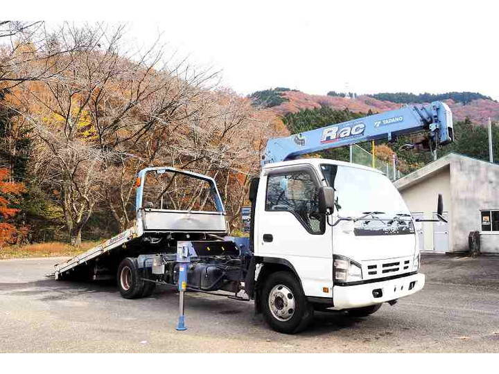 ISUZU Elf Safety Loader (With 3 Steps Of Cranes) PA-NPR81N 2007 164,346km