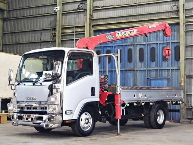 ISUZU Elf Truck (With 3 Steps Of Cranes) SKG-NMR85AR 2012 180,000km