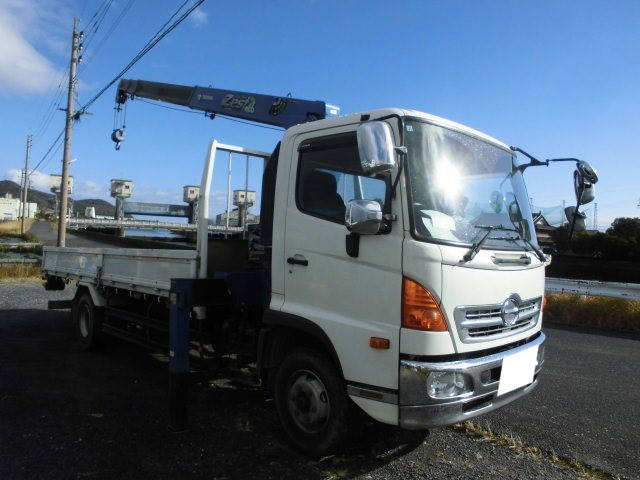 HINO Ranger Truck (With 4 Steps Of Cranes) TKG-GC9JKAA 2014 422,235km