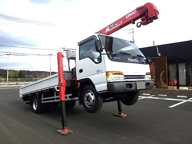 ISUZU Elf Self Loader (With 4 Steps Of Cranes) KK-NPR72PR 2001 22,235km