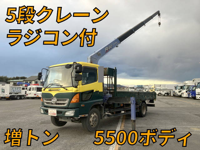 HINO Ranger Truck (With 5 Steps Of Cranes) BDG-FJ7JKWA 2008 326,654km