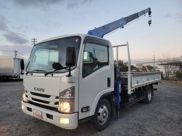 ISUZU Elf Truck (With 4 Steps Of Cranes) 2RG-NPR88AR 2020 13,575km