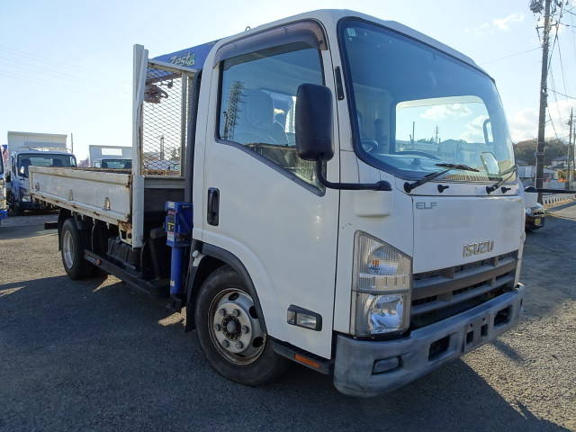 ISUZU Elf Truck (With 3 Steps Of Cranes) TKG-NPR85AR 2013 109,000km