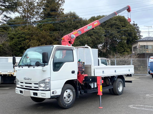 ISUZU Elf Truck (With 3 Steps Of Cranes) TKG-NKR85AR 2014 33,118km