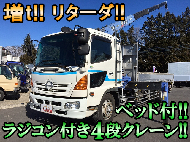 HINO Ranger Truck (With 4 Steps Of Cranes) ADG-FE8JMWA 2006 281,761km