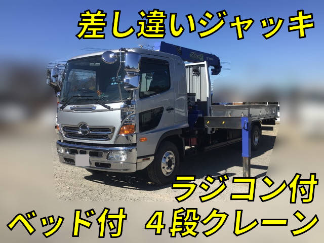 HINO Ranger Truck (With 4 Steps Of Cranes) TKG-FD7JLAA 2015 29,711km