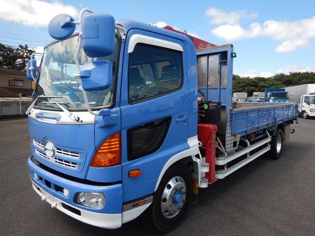 HINO Ranger Truck (With 4 Steps Of Cranes) QKG-FJ7JKAA 2014 110,000km