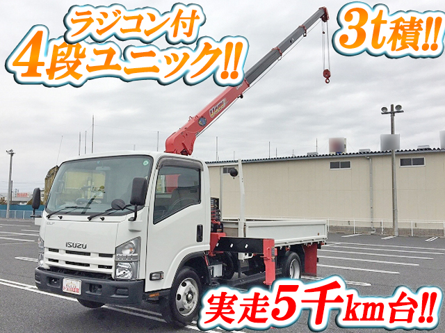 ISUZU Elf Truck (With 4 Steps Of Unic Cranes) TKG-NPR85AR 2014 5,000km