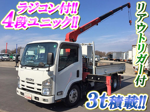 ISUZU Elf Truck (With 4 Steps Of Unic Cranes) BKG-NMR85R 2011 112,021km_1