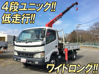 HINO Dutro Truck (With 4 Steps Of Unic Cranes) KK-XZU411M 2004 116,330km_1