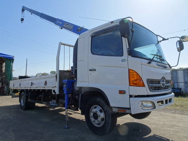HINO Ranger Truck (With 4 Steps Of Cranes) BDG-FD7JLWA 2008 71,000km