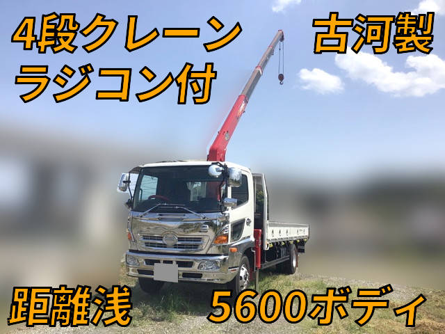 HINO Ranger Truck (With 4 Steps Of Cranes) TKG-FC9JKAA 2012 28,396km_1