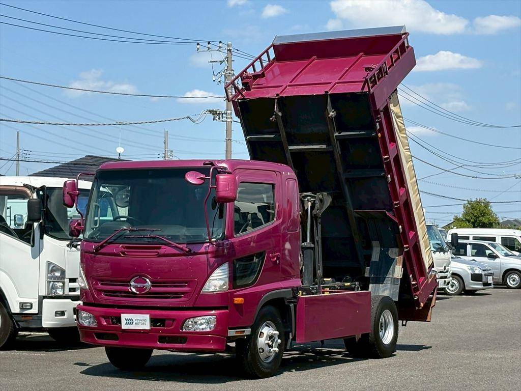 HINO Ranger Dump SKG-FD9JDAA 2012 364,000km