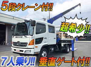 HINO Ranger Double Cab (with crane) TKG-FD7JGAA 2015 13,538km_1