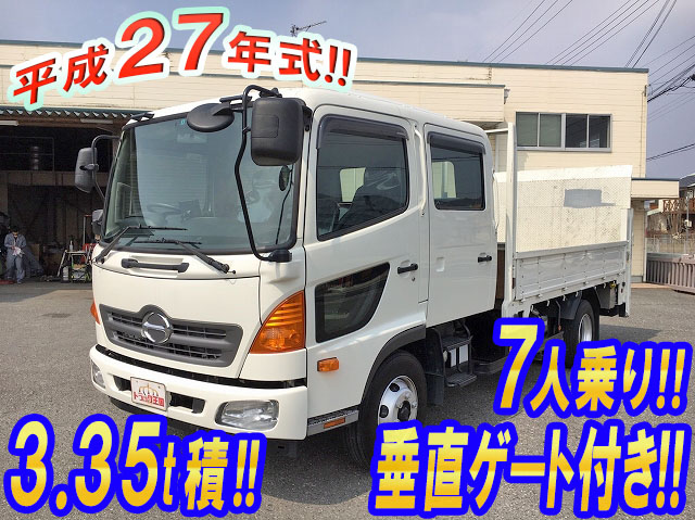 HINO Ranger Double Cab TKG-FD7JGAA 2015 15,213km