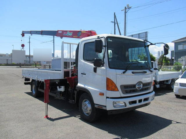 HINO Ranger Truck (With 4 Steps Of Cranes) TKG-FC9JKAP 2014 57,000km