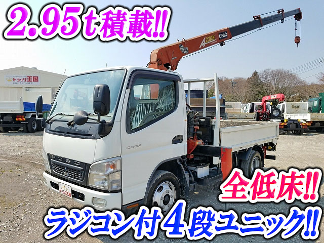 MITSUBISHI FUSO Canter Truck (With 4 Steps Of Unic Cranes) PDG-FE73D 2008 71,736km