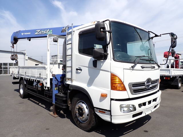 HINO Ranger Truck (With 4 Steps Of Cranes) QKG-FE7JKAA 2012 328,100km
