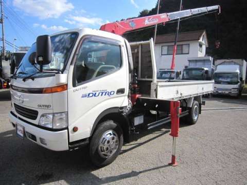 HINO Dutro Truck (With 4 Steps Of Unic Cranes) KK-XZU420M 2002 37,378km