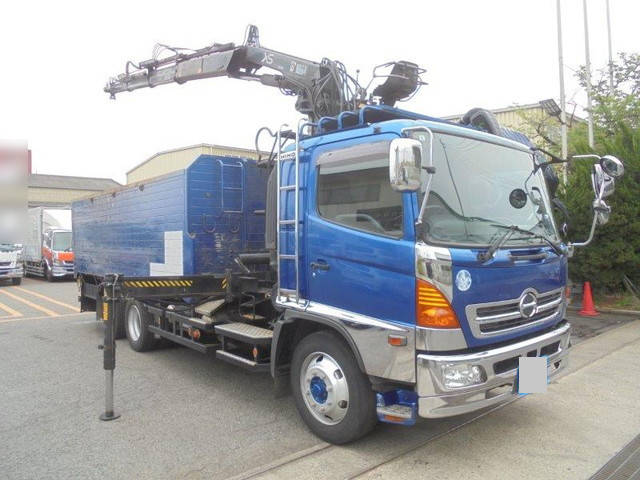 HINO Ranger Truck (With 4 Steps Of Cranes) BDG-GK8JNWA 2008 491,220km