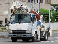 ISUZU Elf Hole Digging & Pole Standing Cars BKG-NKR85N 2010 137,034km_1