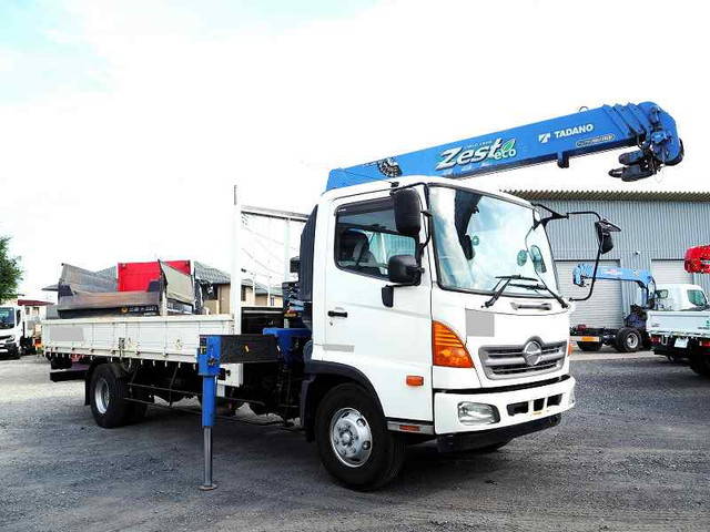 HINO Ranger Truck (With 4 Steps Of Cranes) TKG-FC9JKAP 2012 81,523km