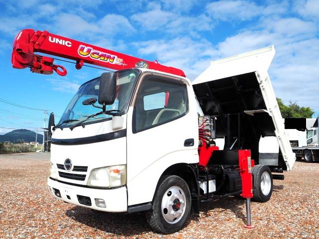 HINO Dutro Dump (With Crane) BDG-XZU368T 2008 77,000km