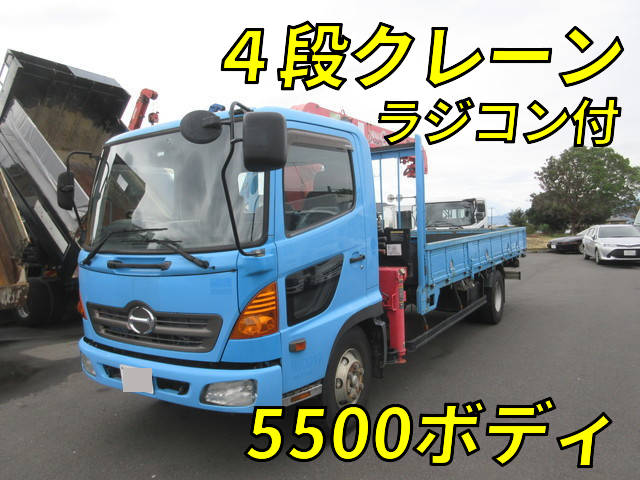 HINO Ranger Truck (With 4 Steps Of Cranes) BKG-FC7JKYA 2008 114,253km
