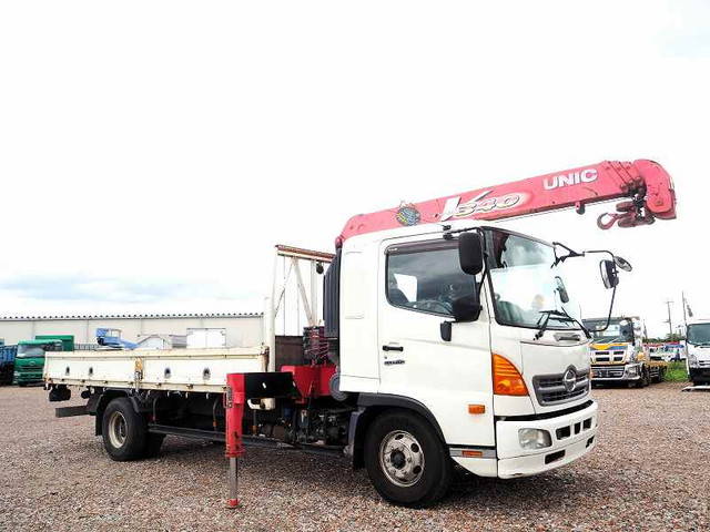 HINO Ranger Truck (With 4 Steps Of Cranes) TKG-FD9JKAA 2013 159,831km