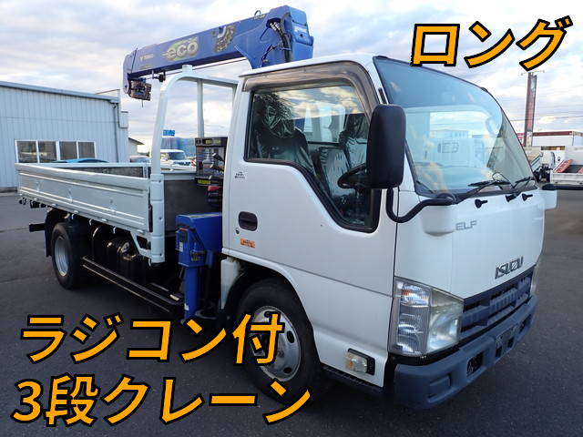 ISUZU Elf Truck (With 3 Steps Of Cranes) TKG-NKR85AR 2014 55,500km