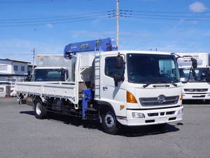 HINO Ranger Truck (With 5 Steps Of Cranes) QKG-FE7JLAA 2014 357,000km_1