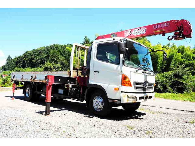 HINO Ranger Truck (With 4 Steps Of Cranes) BKG-FC7JKYA 2011 24,540km_1
