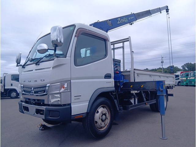 MITSUBISHI FUSO Canter Truck (With 4 Steps Of Cranes) TKG-FEA80 2014 105,395km_1