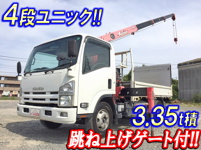 ISUZU Elf Truck (With 4 Steps Of Unic Cranes) PKG-NPR75N 2009 285,665km