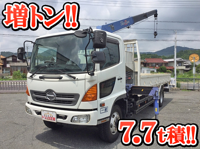 HINO Ranger Truck (With 3 Steps Of Cranes) ADG-FJ7JKWA 2006 410,222km