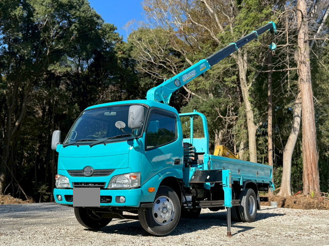HINO Dutro Truck (With 4 Steps Of Cranes) TKG-XZU650M 2015 51,666km