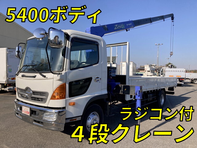 HINO Ranger Truck (With 4 Steps Of Cranes) TKG-FC9JKAP 2012 76,549km