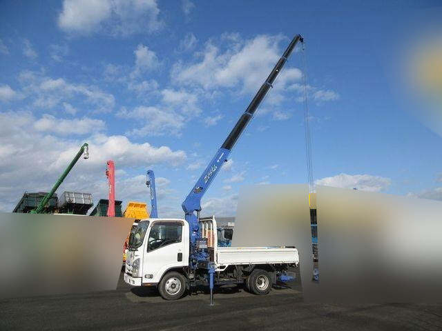 ISUZU Elf Truck (With 5 Steps Of Cranes) SKG-NMR85R 2011 44,000km