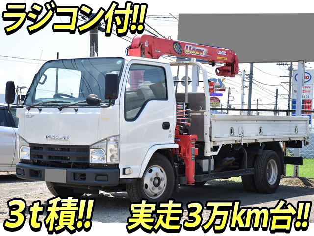 ISUZU Elf Truck (With 3 Steps Of Unic Cranes) TKG-NKR85R 2012 33,487km
