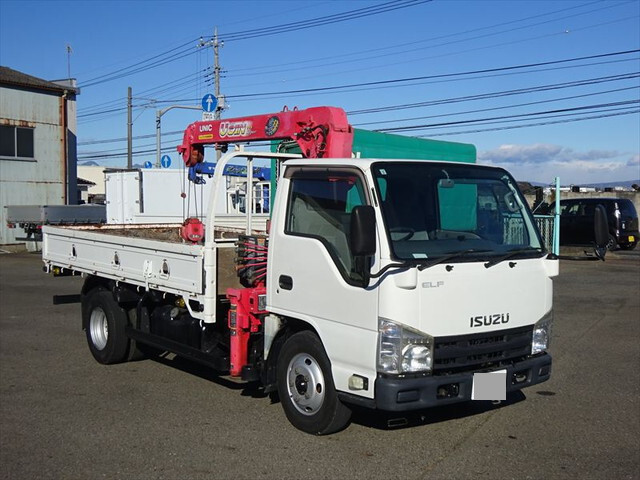 ISUZU Elf Truck (With 3 Steps Of Cranes) TKG-NKR85AR 2013 90,447km