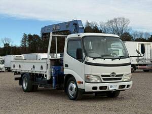 HINO Dutro Truck (With 4 Steps Of Cranes) BKG-XZU344M 2011 72,000km_1