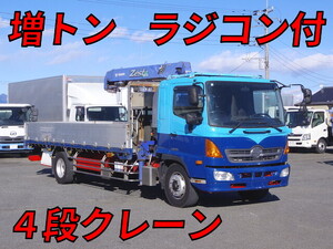 HINO Ranger Truck (With 4 Steps Of Cranes) QKG-FE7JMAA 2012 385,000km_1
