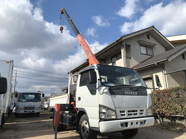 ISUZU Elf Truck (With 3 Steps Of Cranes) PB-NKR81A 2006 128,000km
