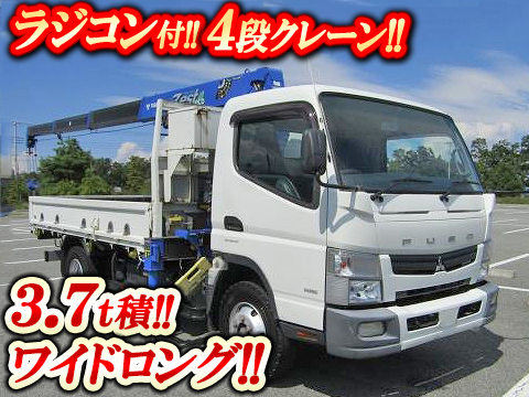 MITSUBISHI FUSO Canter Truck (With 4 Steps Of Cranes) TKG-FEB90 2012 212,205km