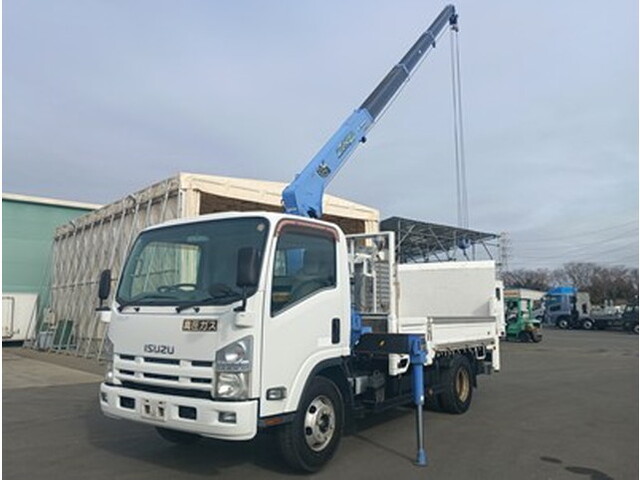 ISUZU Elf Truck (With 4 Steps Of Cranes) SKG-NPR85YN 2013 121,801km
